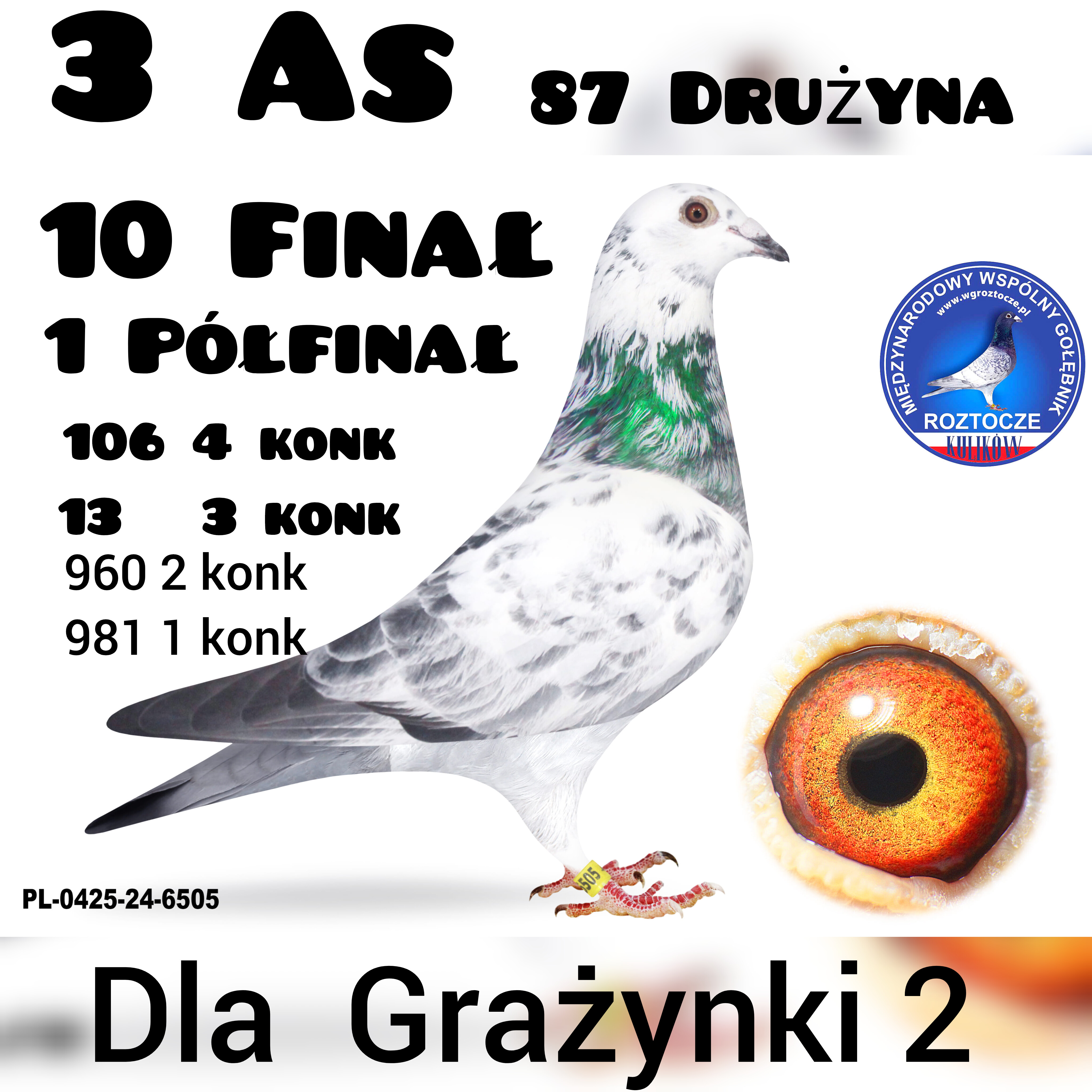 3 AS  10 z FINAŁU 1 z pófinału  DLA GRAZYNKI