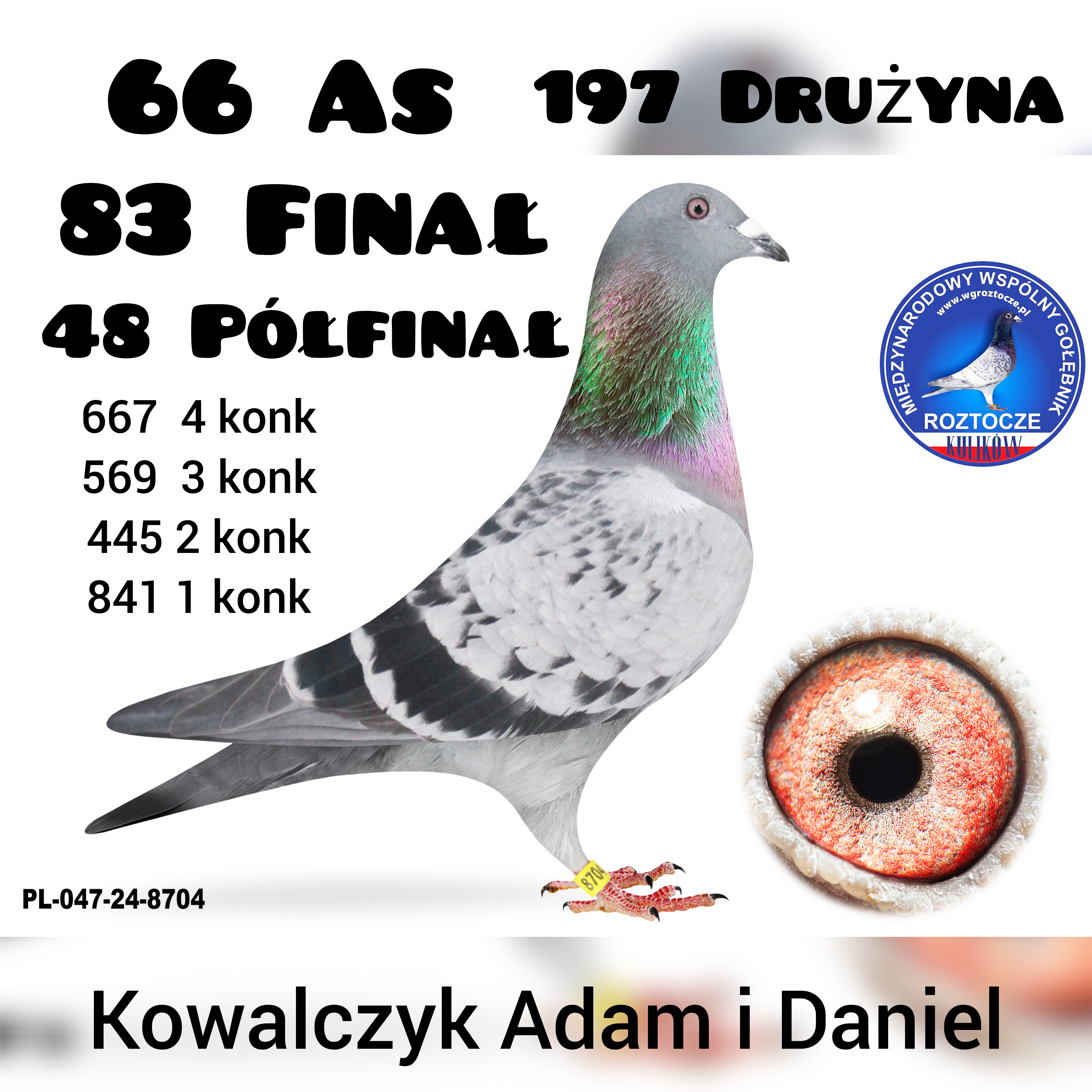 FINAŁ 83 miejsce  KOWALCZYK ADAM i DANIEL